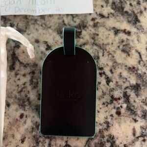 Tieks Black Luggage Tag